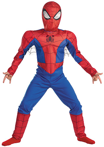 Kids Deluxe Spectacular Spiderman Costume - Click Image to Close