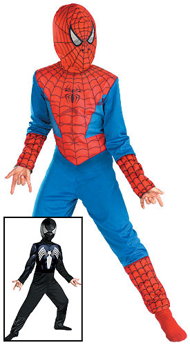 Kids Reversible Spiderman Costume - Click Image to Close