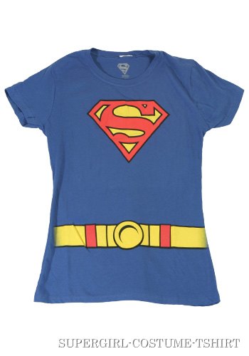 Supergirl Costume T-Shirt - Click Image to Close