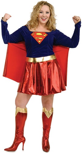 Adult Plus Size Supergirl Costume