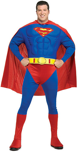 Superman Plus Size Costume - Click Image to Close