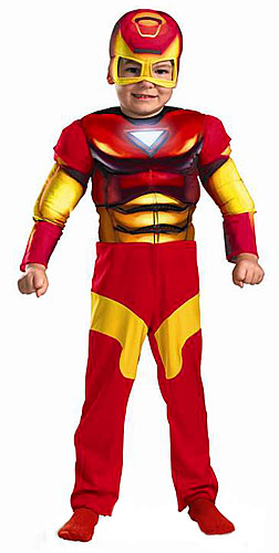 Toddler Muscle Chest Iron Man Costume - Click Image to Close