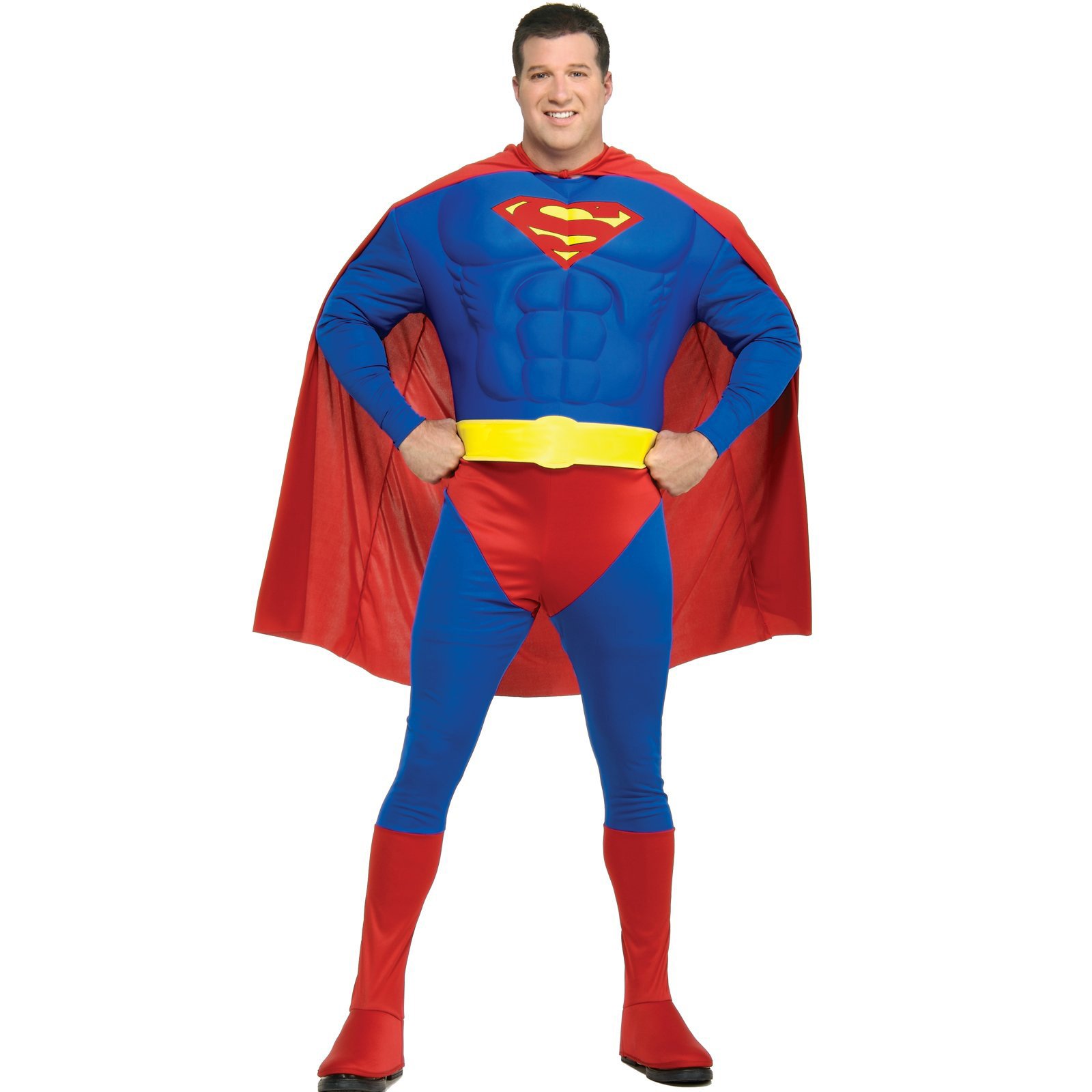 Muscle Chest Superman Adult Plus Costume - Click Image to Close