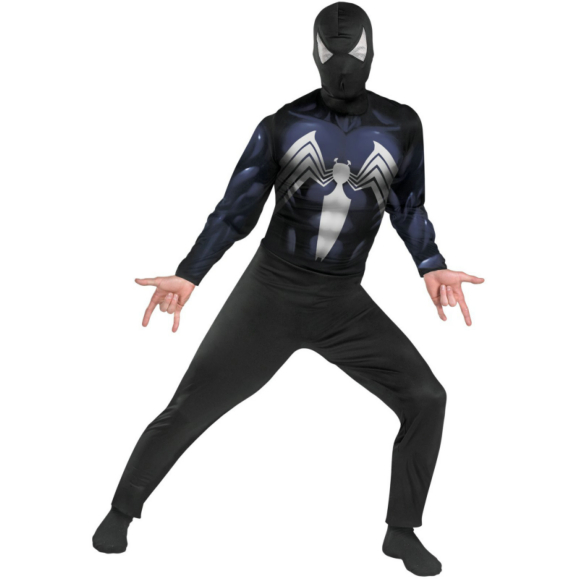 The Amazing Spider-Man Black-Suited Spider-Man Adult Costume - Click Image to Close