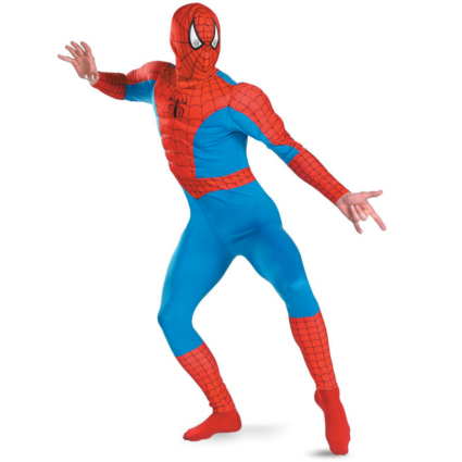 The Amazing Spider-Man Muscle Chest Adult Costume - Click Image to Close