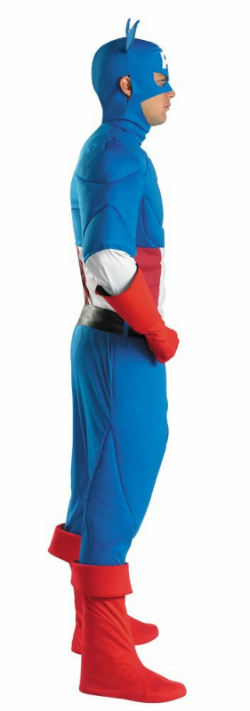 Captain America Super Deluxe Adult Costume - Click Image to Close