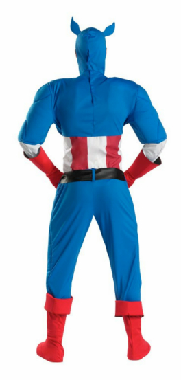 Captain America Super Deluxe Adult Costume - Click Image to Close