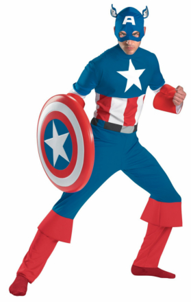Captain America Classic Adult Costume - Click Image to Close