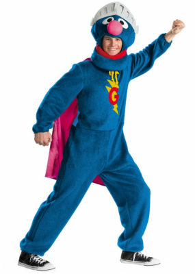 Super Grover Adult Costume - Click Image to Close