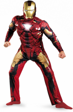 Iron Man 2 Movie - Iron Man Mark 6 Classic Muscle Adult Costume - Click Image to Close