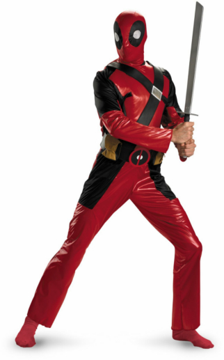 Deadpool Classic Adult Costume - Click Image to Close