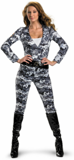 GI Joe - Scarlett Camo Movie Adult Costume - Click Image to Close