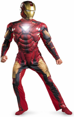 Iron Man 2 (2010) Movie - Iron Man Mark 6 Light Up Deluxe Adult - Click Image to Close