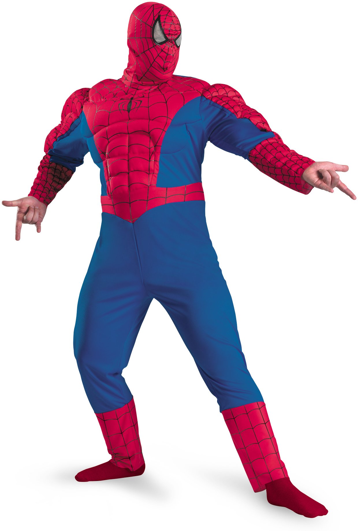 Spider-Man Classic Muscle Plus Adult Costume - Click Image to Close