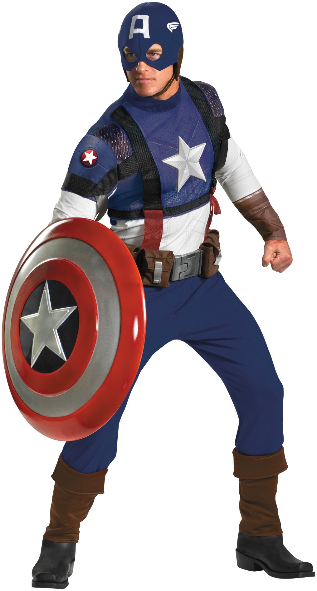 Captain America Movie - Captain America Prestige Adult Costume - Click Image to Close