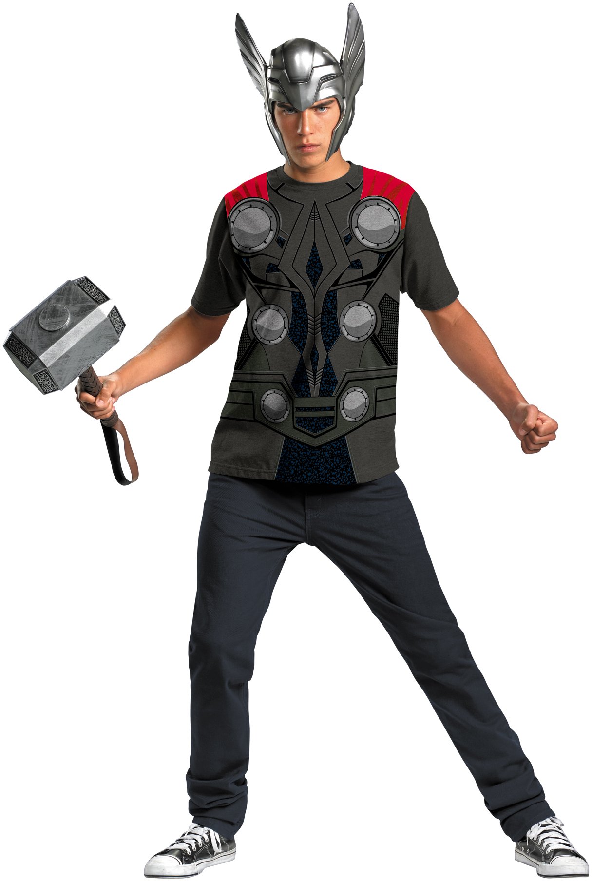 Thor Movie - Thor T-Shirt And Helmet Adult Costume Set