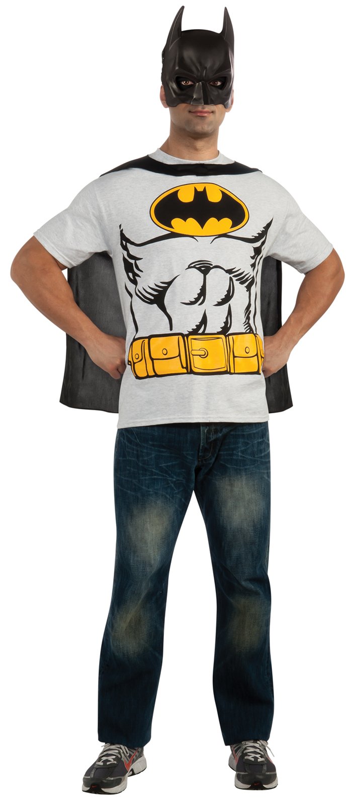 Batman T-Shirt Adult Costume Kit - Click Image to Close