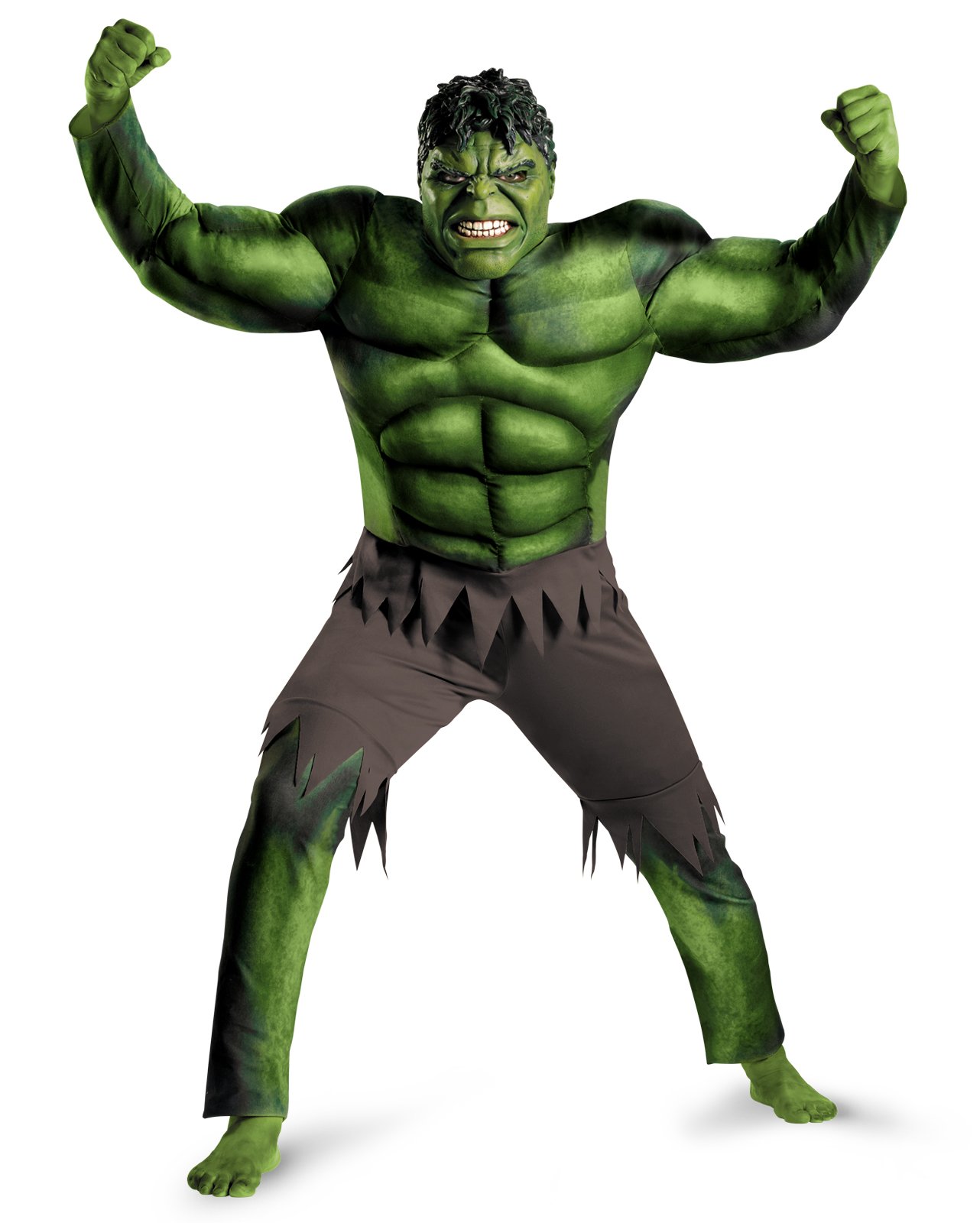 The Avengers Hulk Muscle Adult Plus Costume - Click Image to Close