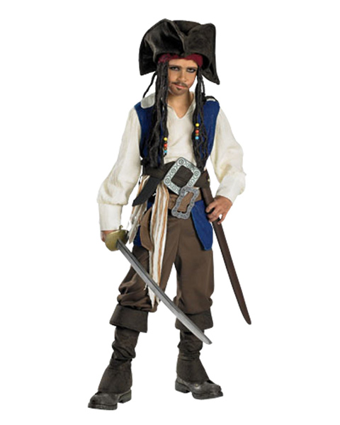 Deluxe Captain Jack Sparrow Costume for Teen