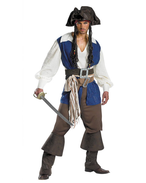 Quality Captain Jack Sparrow Costume for Teen - Click Image to Close
