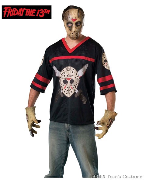 *jason Hockey Jersey And Eva Mask Teen - Click Image to Close