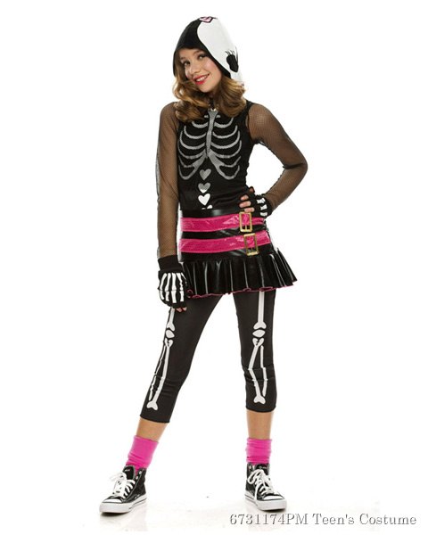 Teen Dramarama Skelehearted Costume