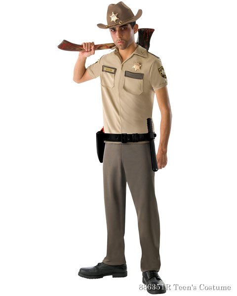 Teen The Walking Dead Rick Grimes Costume - Click Image to Close