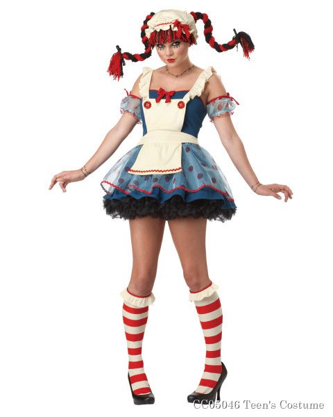 Teen Girl Rag Doll Costume