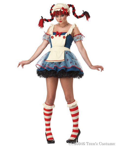 Teen Girl Rag Doll Costume - Click Image to Close