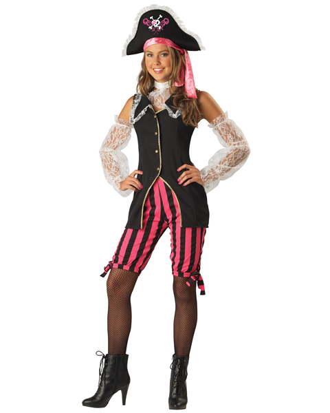 Teen Sassy Pirate Costume - Click Image to Close