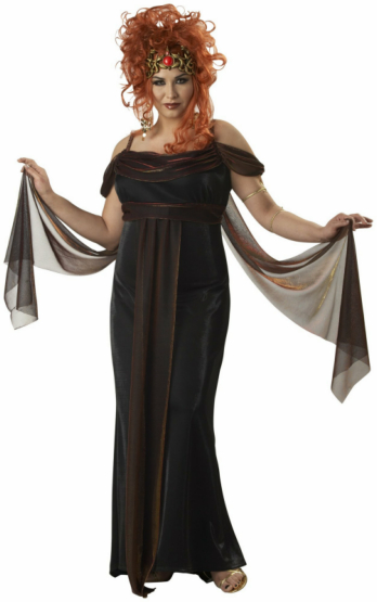 Medusa, The Mythical Siren Adult (Plus) Costume - Click Image to Close