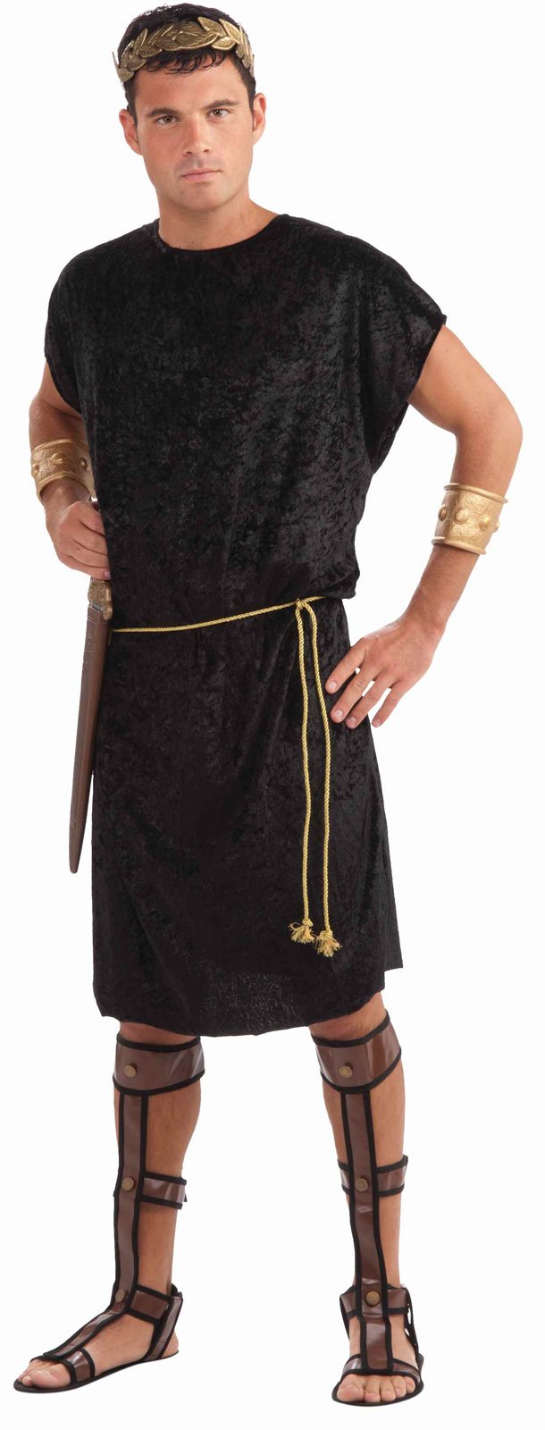 Tunic (Black) Adult Costume - Click Image to Close