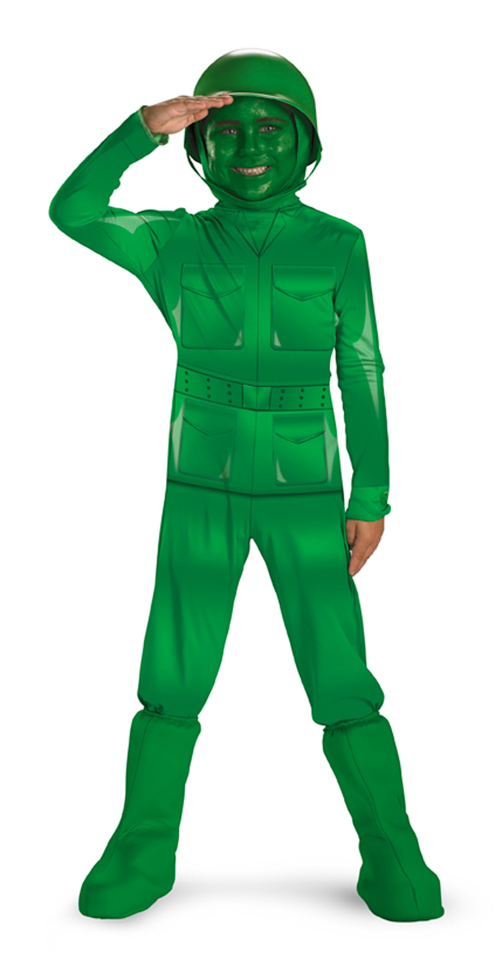 Toy Story - Green Army Man Deluxe Toddler / Child Costume - Click Image to Close