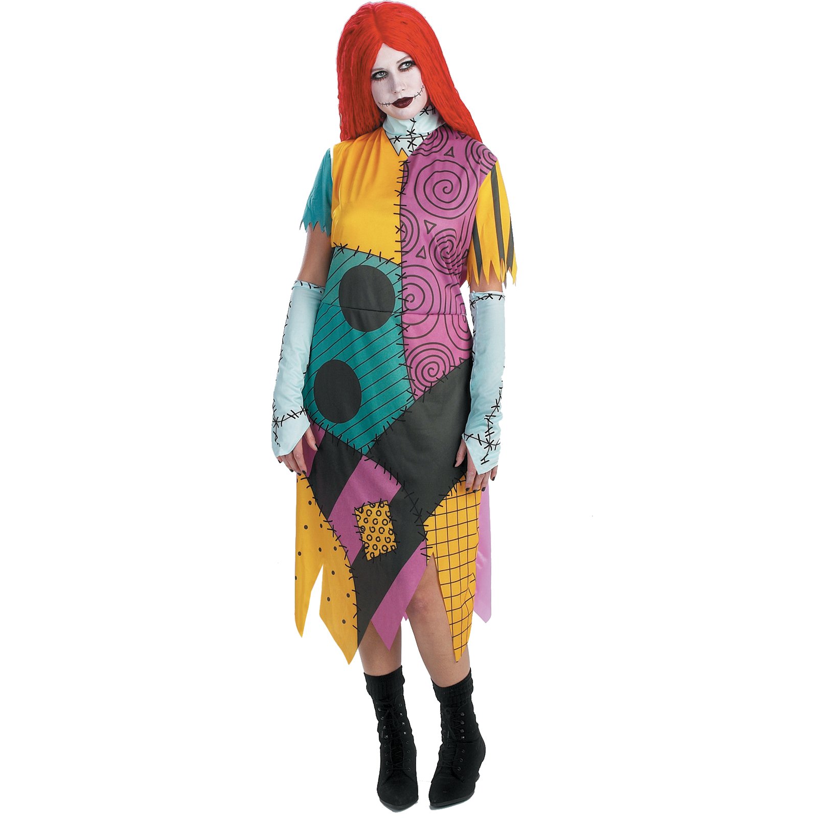 The Nightmare Before Christmas Sally Plus Adult Costume - Click Image to Close