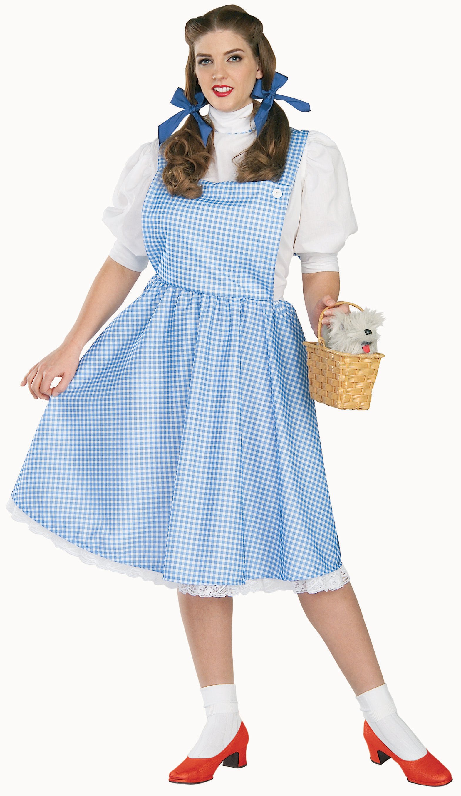 The Wizard of Oz Dorothy Adult Plus Costume - Click Image to Close