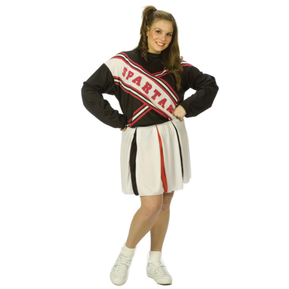 SNL Spartan Cheerleader Female Plus Adult Costume - Click Image to Close