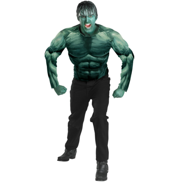 The Incredible Hulk 2008 Movie Muscle Chest Hulk Adult Costume - Click Image to Close