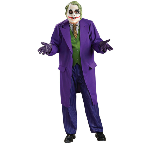 Batman Dark Knight The Joker Deluxe Adult Costume - Click Image to Close