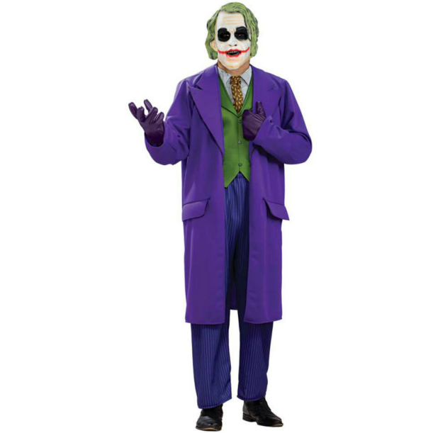 Batman Dark Knight The Joker Deluxe Plus Adult Costume - Click Image to Close