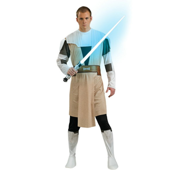 Star Wars Animated Obi Wan Kenobi Adult Costume - Click Image to Close