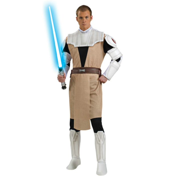 Star Wars Clone Wars Deluxe Obi Wan Kenobi Adult Costume - Click Image to Close