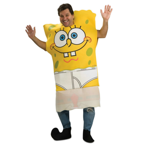 SpongeBob Squarepants SpongeBob with Drop Down Front Adult Costu - Click Image to Close