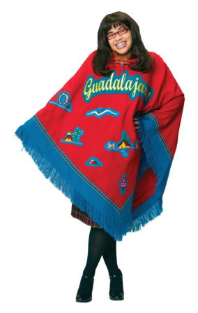 Ugly Betty Poncho Adult Costume - Click Image to Close