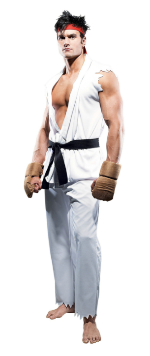 Street Fighter Ryu Adult Costume - Click Image to Close