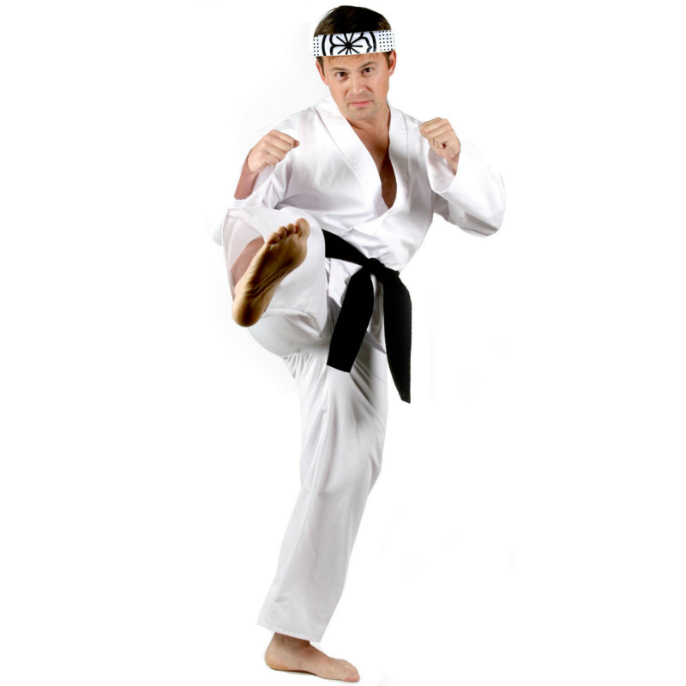 Karate Kid Daniel Deluxe Adult Costume - Click Image to Close