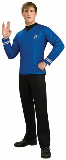 Star Trek Movie (2009) Blue Shirt Deluxe Adult Costume - Click Image to Close