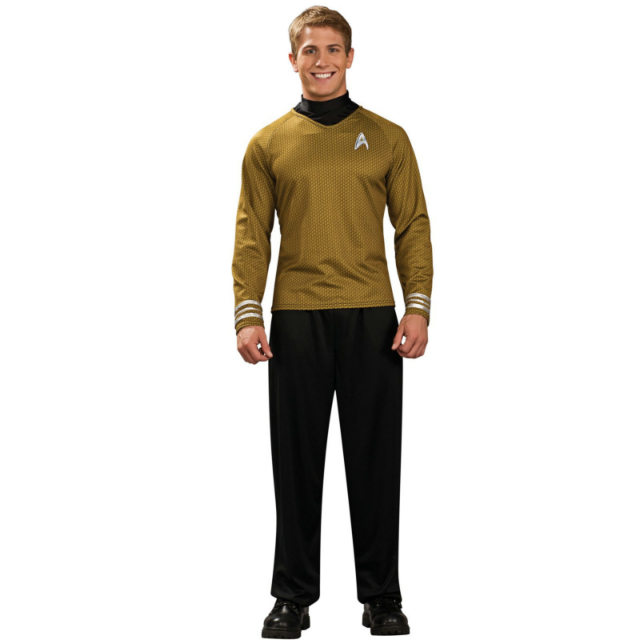 Star Trek Movie (2009) Gold Shirt Deluxe Adult Costume - Click Image to Close