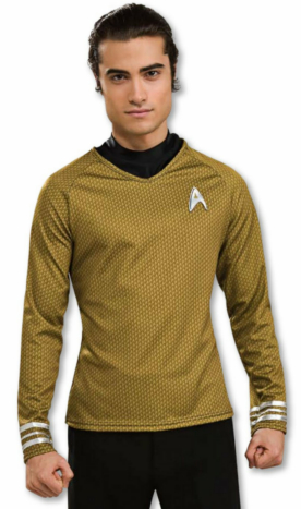 Star Trek Movie (2009) Grand Heritage Gold Shirt Adult Costume - Click Image to Close