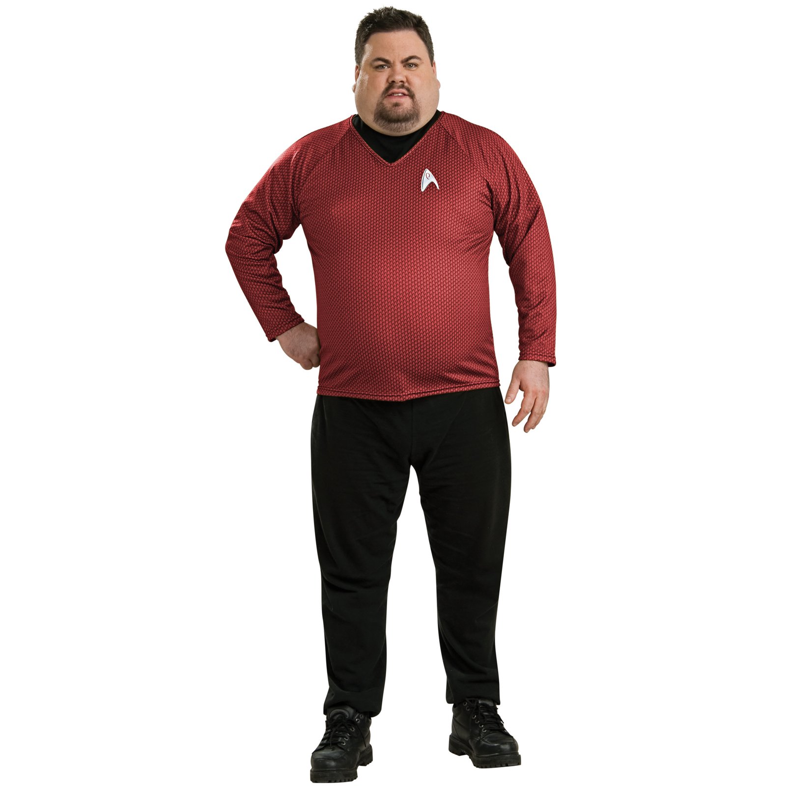 Star Trek Movie 2009 Red Shirt Deluxe Adult Costume - Click Image to Close