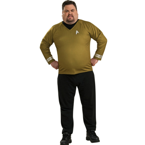 Star Trek Movie 2009 Gold Shirt Deluxe Adult Plus Costume - Click Image to Close
